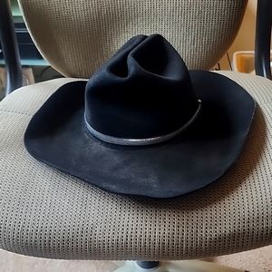 Vintage Resistol Quicksilver Black Cowboy Hat